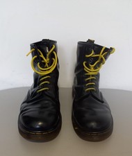 Dr. Martens Men's 14-Hole Black Leather Boots Skinhead Rude Boy 1460 [UK 10]