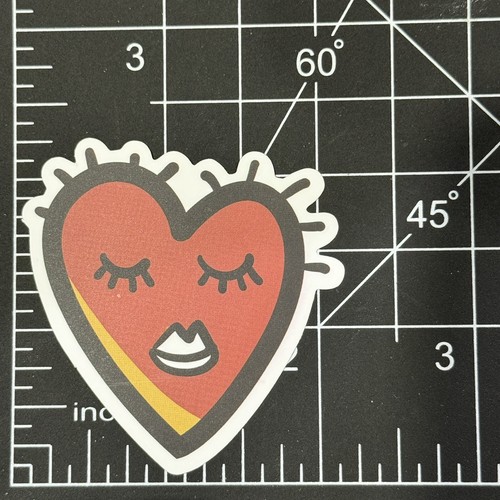 Red heart lipstick - heart, smile