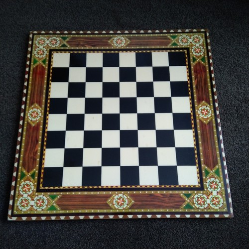 Chess board spanish marquetry - board,