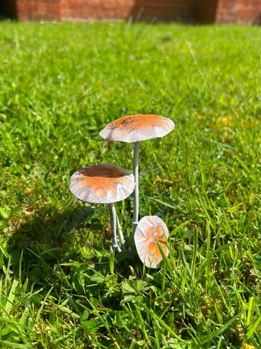 Mystical brown toadstool stake - toadstool,
