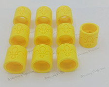 10 x Yellow UK Scout Woggle