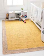Rug Yellow Jute Carpet Mat