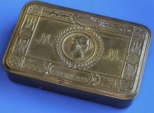 WW1 1914 Princess Mary Christmas tin, tobacco or Chocolate **[28945]