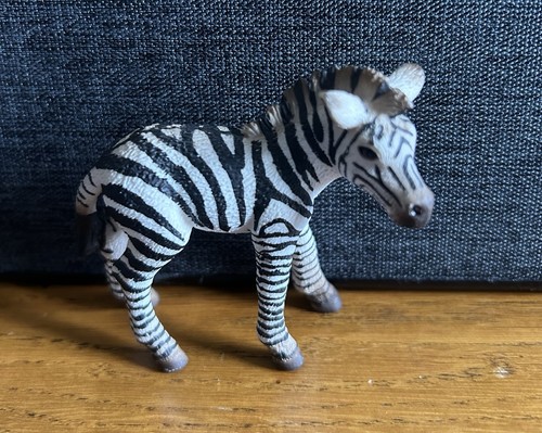 Schleich zebra foal baby used - schleich,