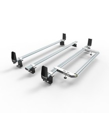 Peugeot Partner Roof Rack 3 bar + Load Stops + roller  (2008 to 2018) AT65LS+A30