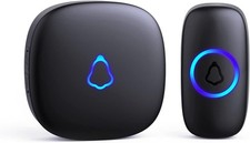 SECRUI Wireless Doorbell, Plug in Waterproof Battery Operated Cordless Doorbell