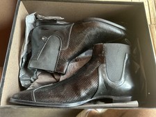 Cesare Paciotti Mens Brown Snakeskin Style Leather Boots