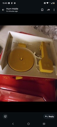 Fisher price music box - box, record