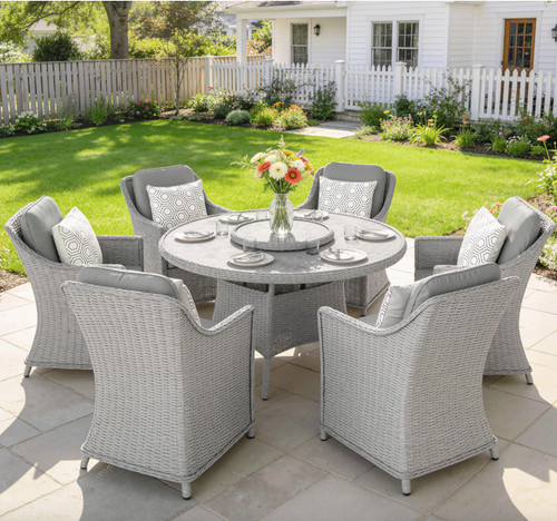 Large rattan dining - dining, set