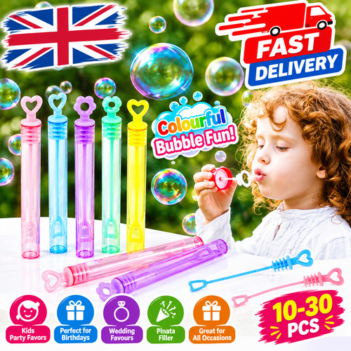 30pcs heart bubble - bubble, wand