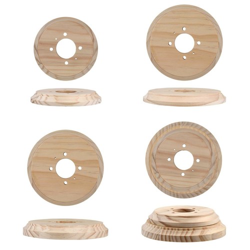 Round wooden plinth - wooden, pine