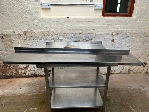 Stainless steel shelf 150cm - steel,