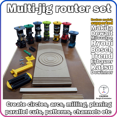 Multi jig router set - router, makita
