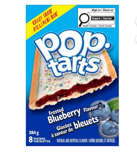 Pop tarts frosted blueberry - frosted, 8