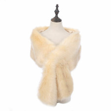New Ladies Faux Fur Shawl