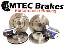 Astra G mk4 2.0 GSi Turbo Front Rear Drilled Grooved Brake Discs & MTEC Pads