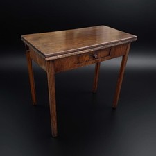 Antique oak fold over side
