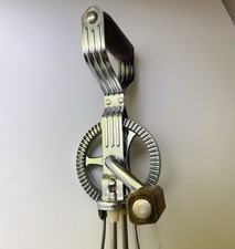 Vintage Prestige Hand Mixer Egg Beater Stainless Steel Wood Made In England Rare