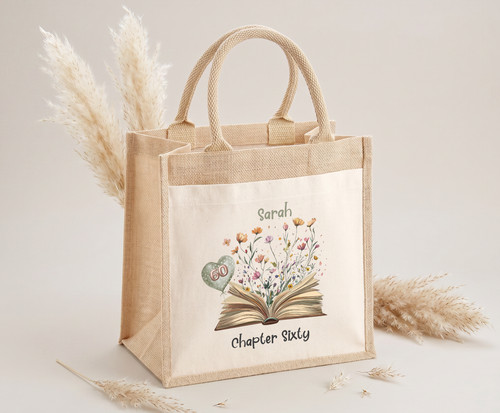 Personalised jute bag gift - personalised,