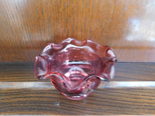 Small vintage cranberry - a,