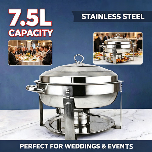 Stainless steel round - 7.5l,