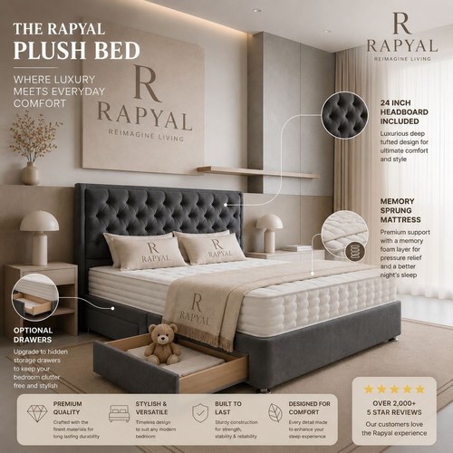 Luxury divan bed set with - luxury,