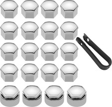 17Mm Wheel Nut Covers, 20 Pcs
