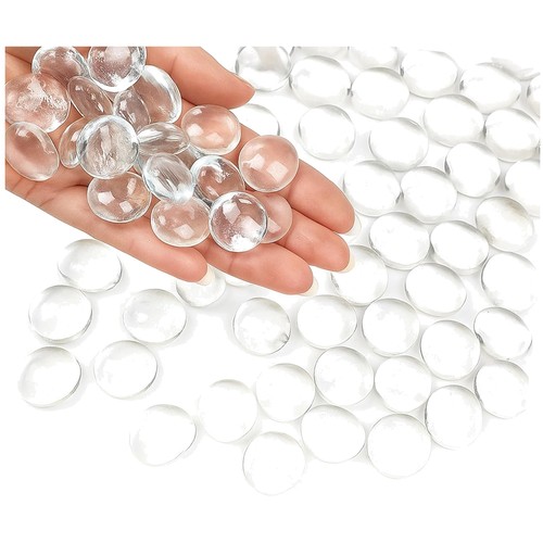 Decorative clear glass marbles - glass,