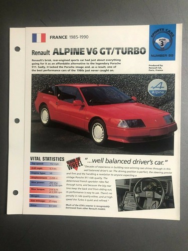 1985 1990 renault alpine - -,