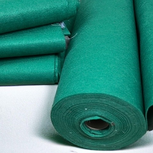 Felt baize fabric - felt, green