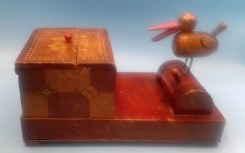 Vintage marquetry wooden - marquetry,