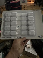 Wappa Baby 10pack Child Safety Strap Locks for Cabinets and Drawers easy Use New