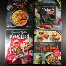 Slimming World Recipe Books x4 - inc "Ultimate Curry" & "Street Food"