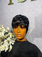 Styled Cap Wig. Pixie Cut wig
