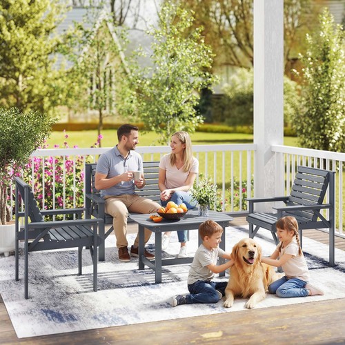 Wooden garden furniture set - garden,