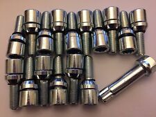 16 X M12X1.25 WOBBLE ALLOY WHEEL BOLTS + KEY TUNER INTERNAL LONG FITS FIAT 58.1