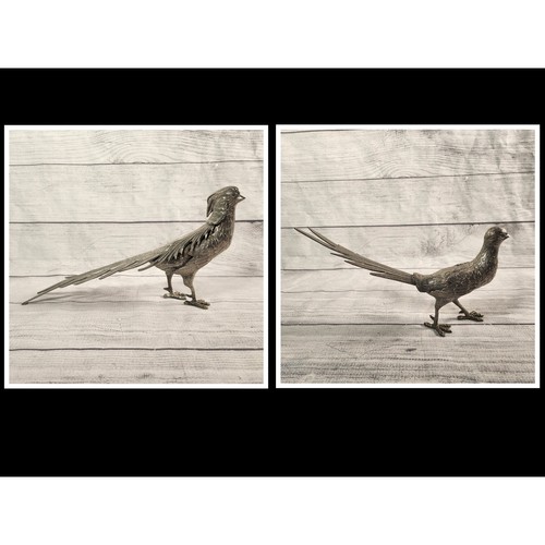 Vintage silver plated pheasant - silver,