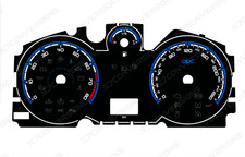 Vauxhall Astra H/Zafira B OPC KM/H Blue Dial Cards Carbon Gauges