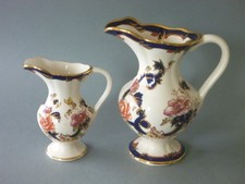 Masons blue mandalay jugs - masons,