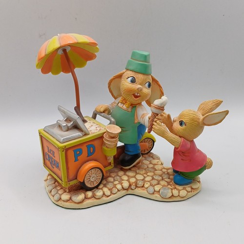 Pendelfin rabbits ice cream - ice,