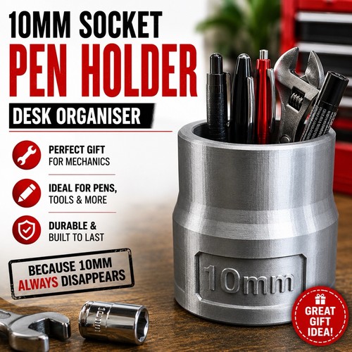 10mm socket pen holder - socket,