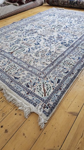 Large hand knotted wool rug - knotted,