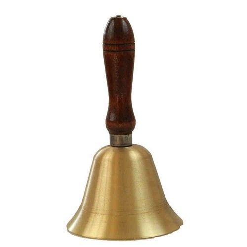 Traditional school hand bell - hand,