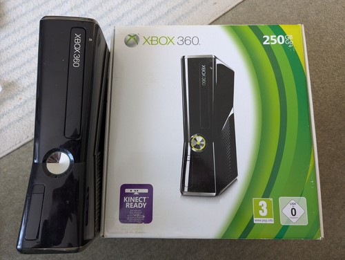 Xbox 360 slim 250 boxed - 360, gb