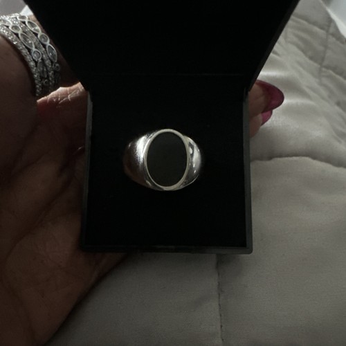 Mens signet enamel stainless - signet,