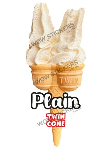 Ice cream van - sticker, plain