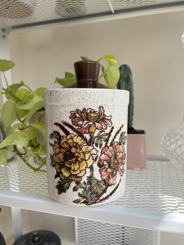 Vintage 1970s ceramic floral - vintage,