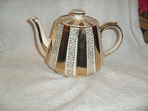Vintage sadler gold striped - vintage,