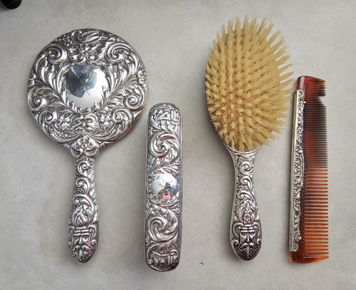 Sterling silver repousse - b&co,