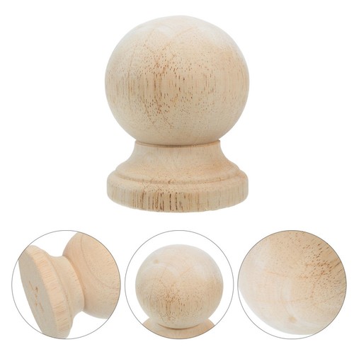 Wood fence post - , finials